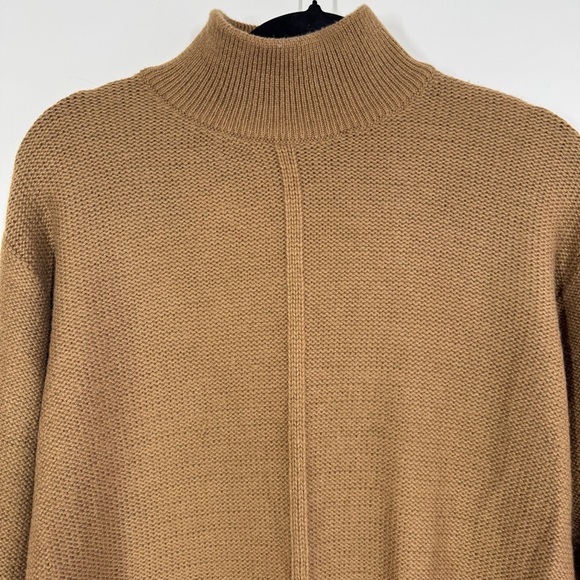 Madison Avenue New York Camel Brown Merino Wool Sweater Made in Italy - Picture 4 of 12